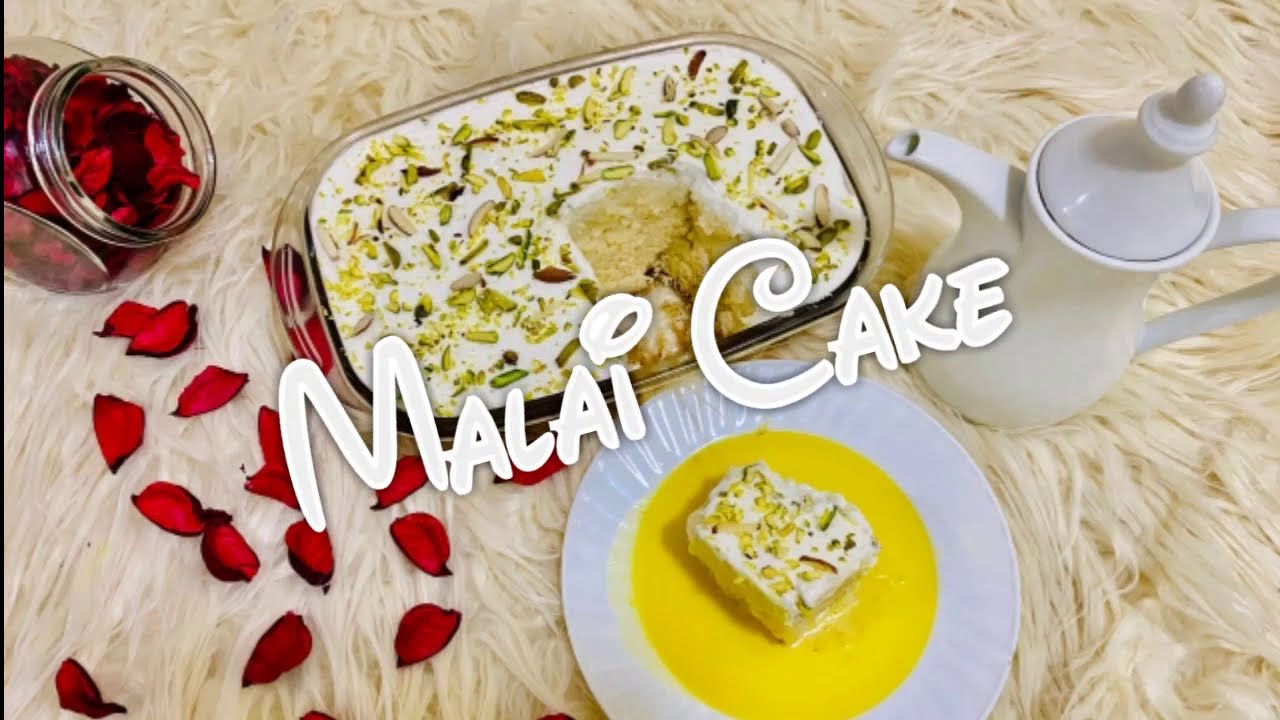 Super Soft and Delicious Malai Cake II Without Oven,Milk Powder,Condensed Milk