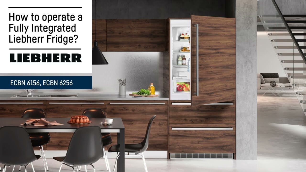 How to operate a fully integrated Liebherr fridge? - ECBN series
