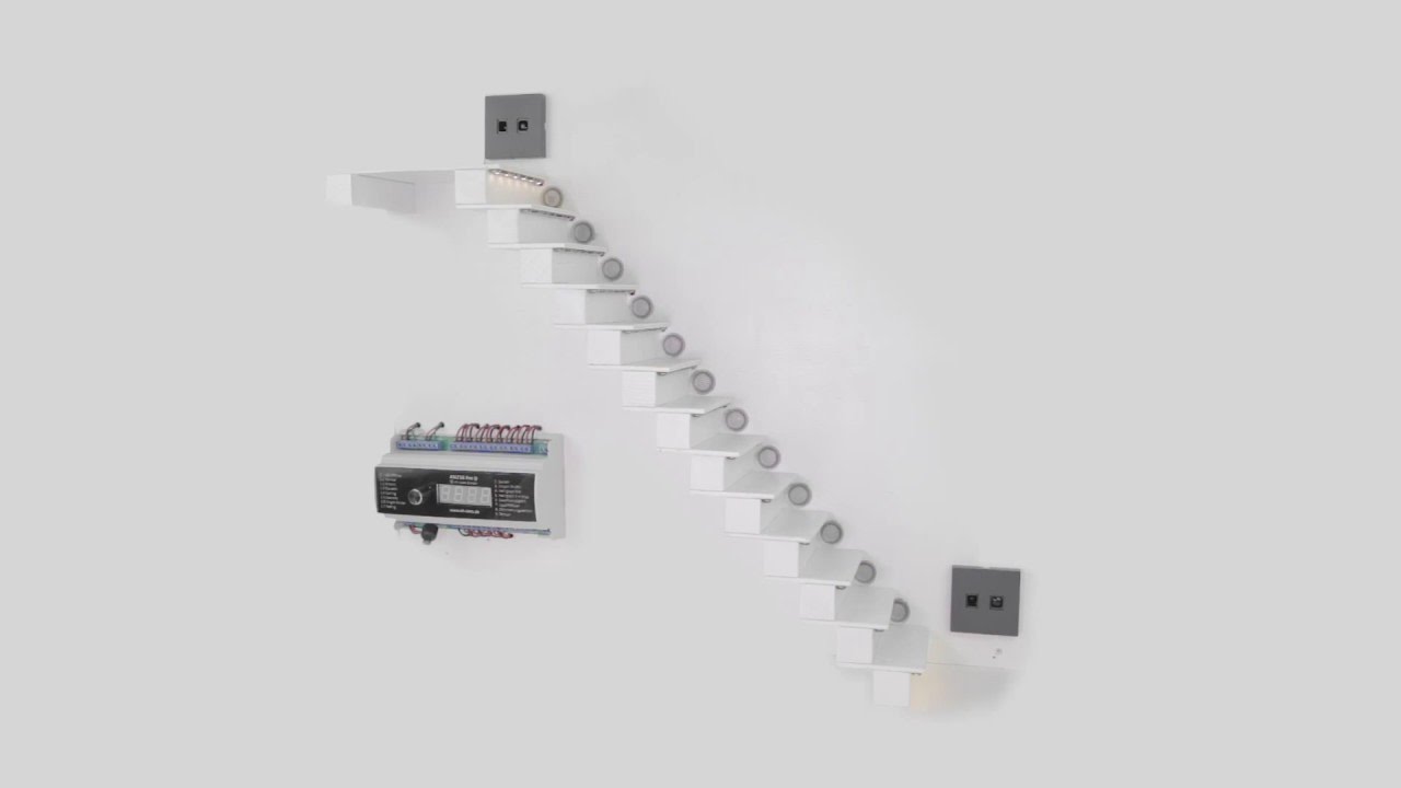 Automatische Sensorgesteuerte LED-Treppenbeleuchtung ASLT16 Pro D2 Präsentation