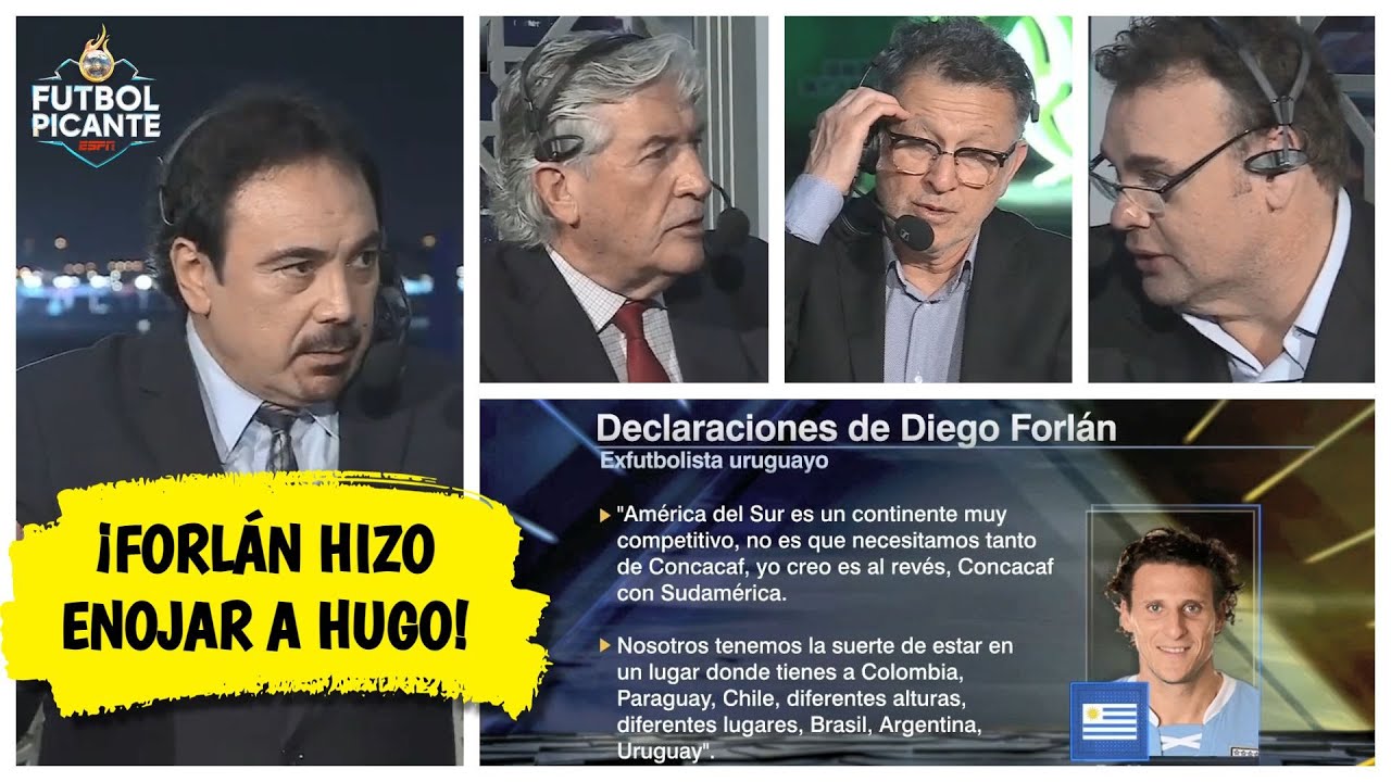 Hugo S&aacute;nchez explota contra Forl&aacute;n por sugerir que Conmebol no necesita de Concacaf | Futbol Picante