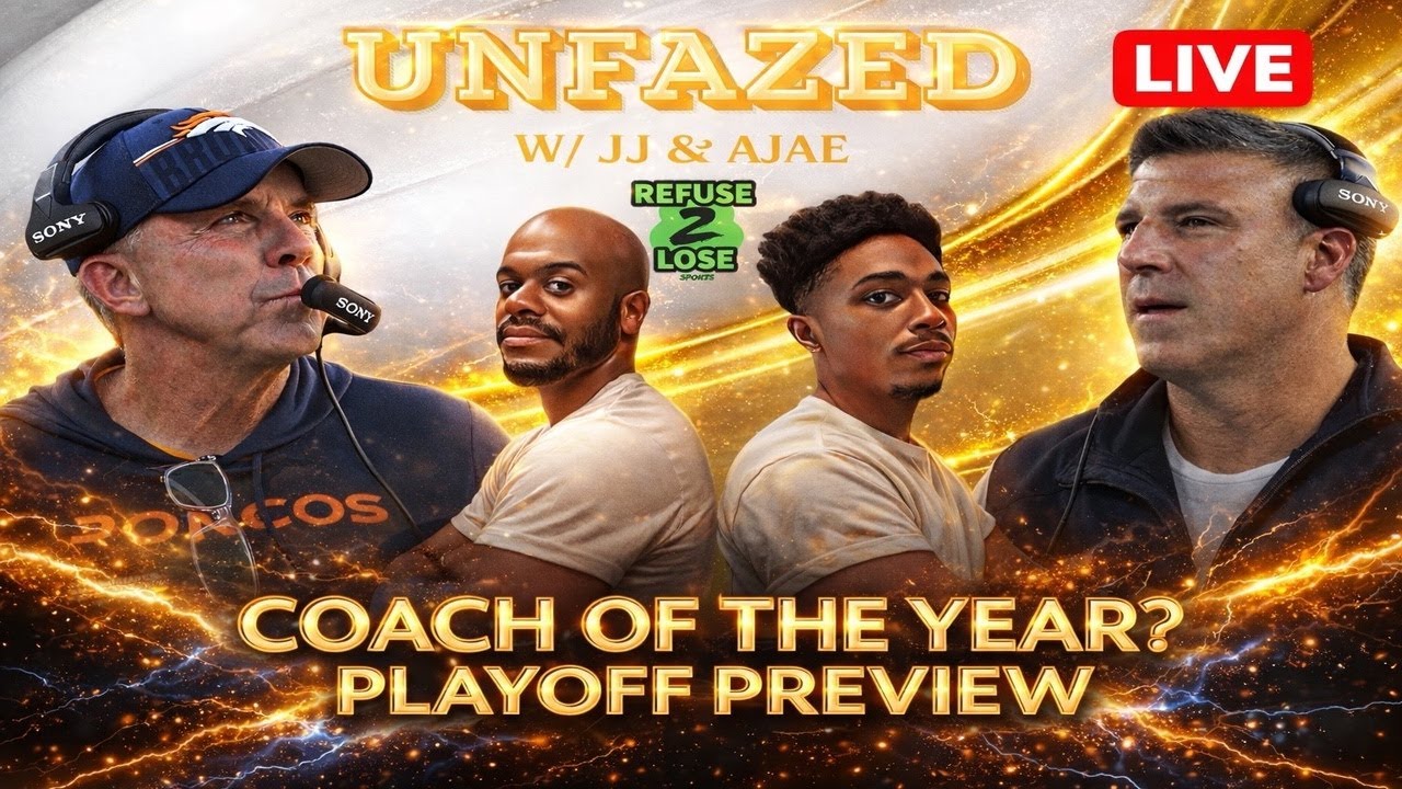 NFL Coach of the Year? + Wild Card Playoff Preview 🔴 LIVE | Unfazed w/ JJ & Ajae 📱