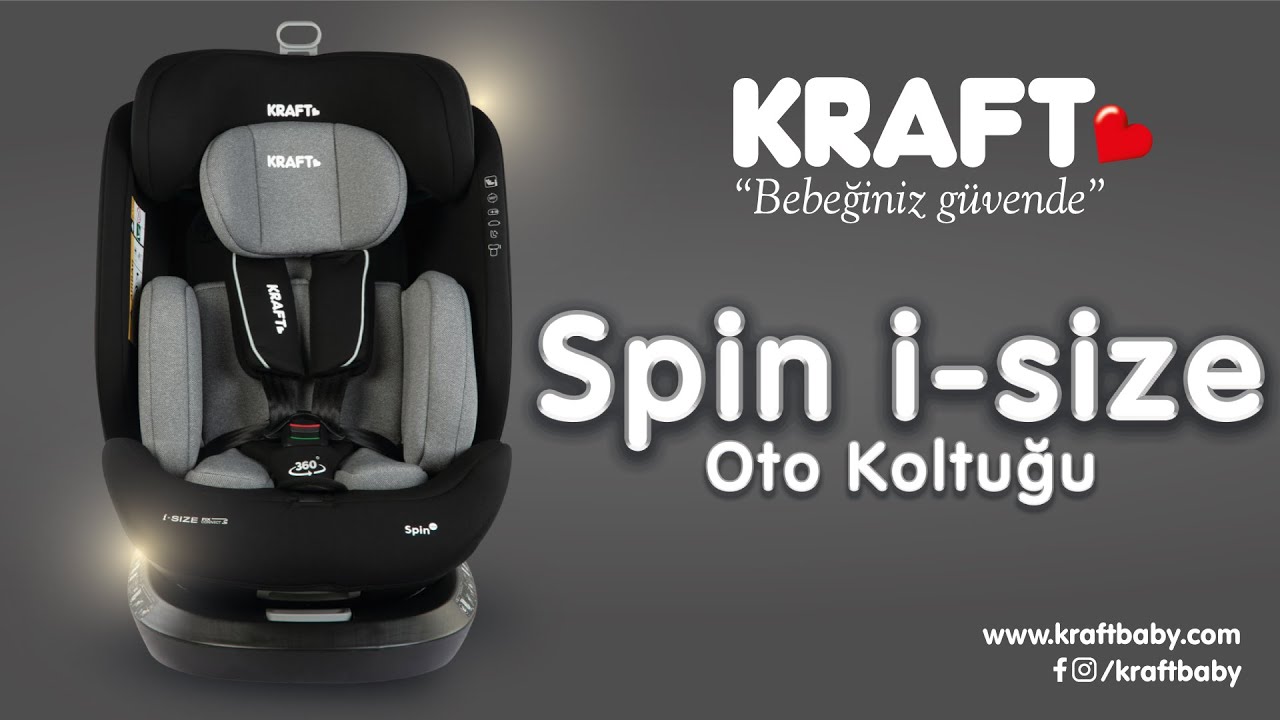 Kraft Spin i-size (40-150 cm) 0-36 Kg Oto Koltuğu