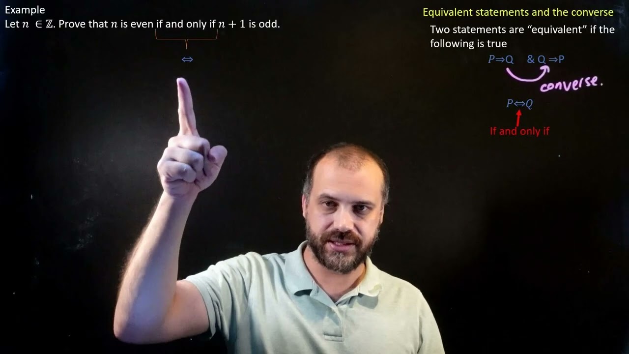 Equivalent statements and the converse
