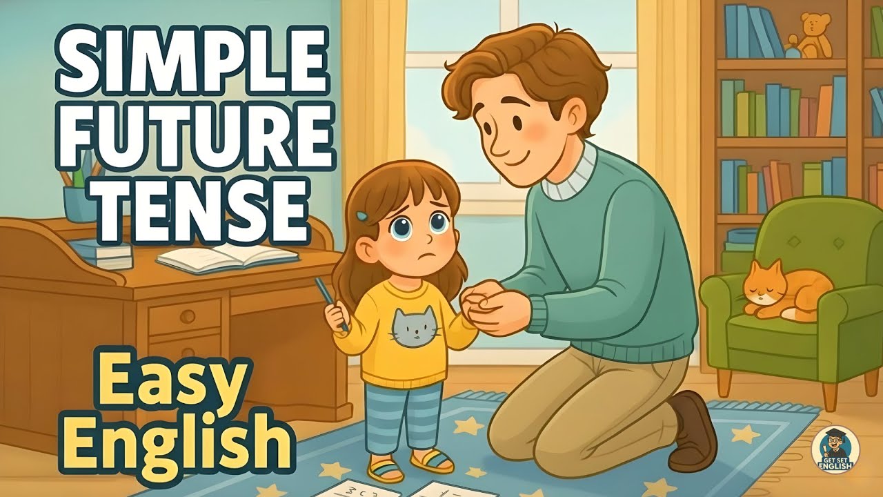 Learn English Grammar | Easy Simple Future Tense for Beginners 📚  @GetSetEnglish   ​