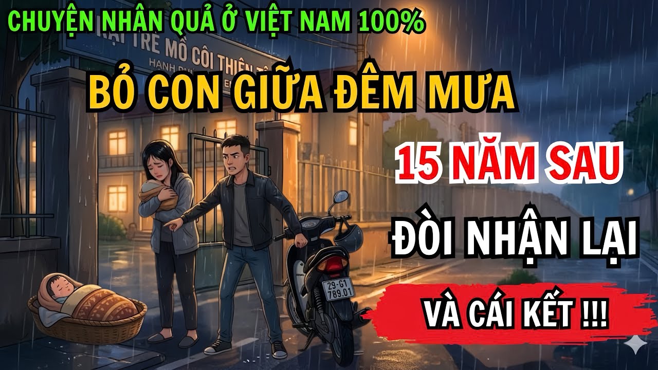 Chuyện Nhân Quả: Bỏ Con Giữa Đêm Mưa, 15 Năm Sau Người Mẹ Quỳ Xin Nhận Lại Và Cái Kết Không Ai Ngờ