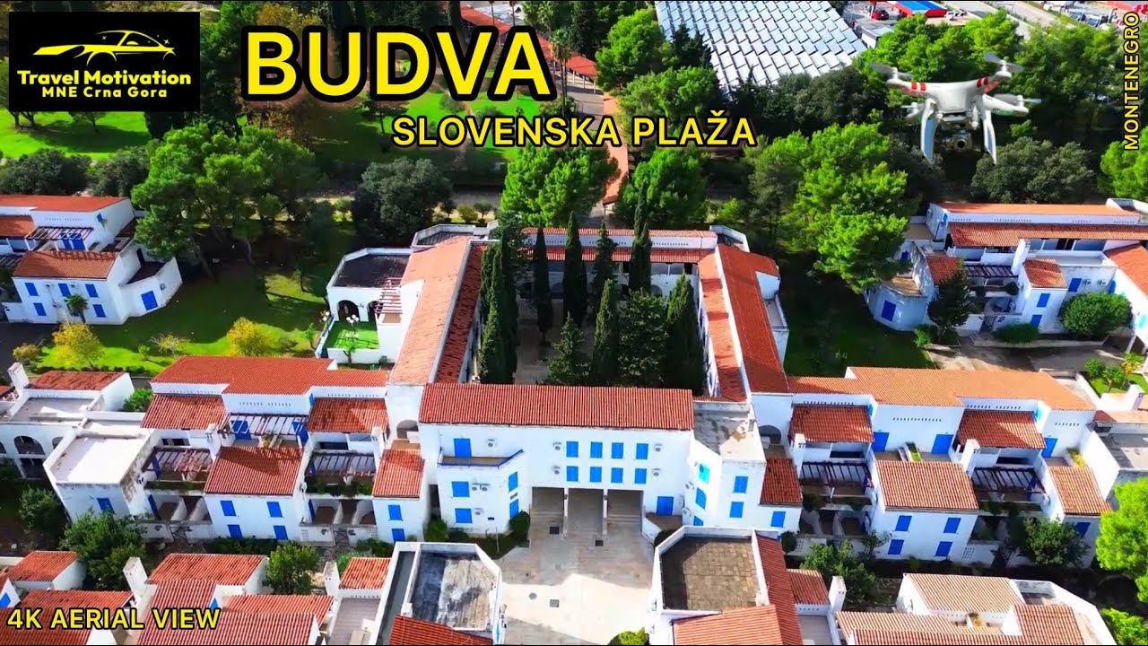 BUDVA Slovenska Plaža [Walk&Fly] Novembar 2023 - BUDVA Slovenska Plaža in 4K, MNE Crna Gora