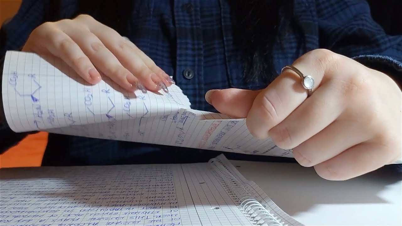 53 📓 Ripping Paper from Ring Notebook | No Talking ASMR