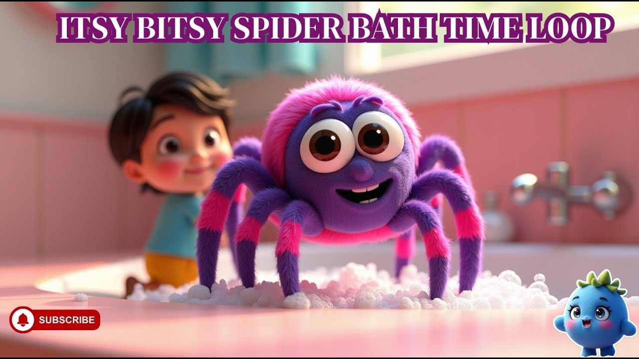 Itsy Bitsy Spider Bath Time Song | Clean Up Routine for Kids | Nursery Rhymes and Toddler Learning