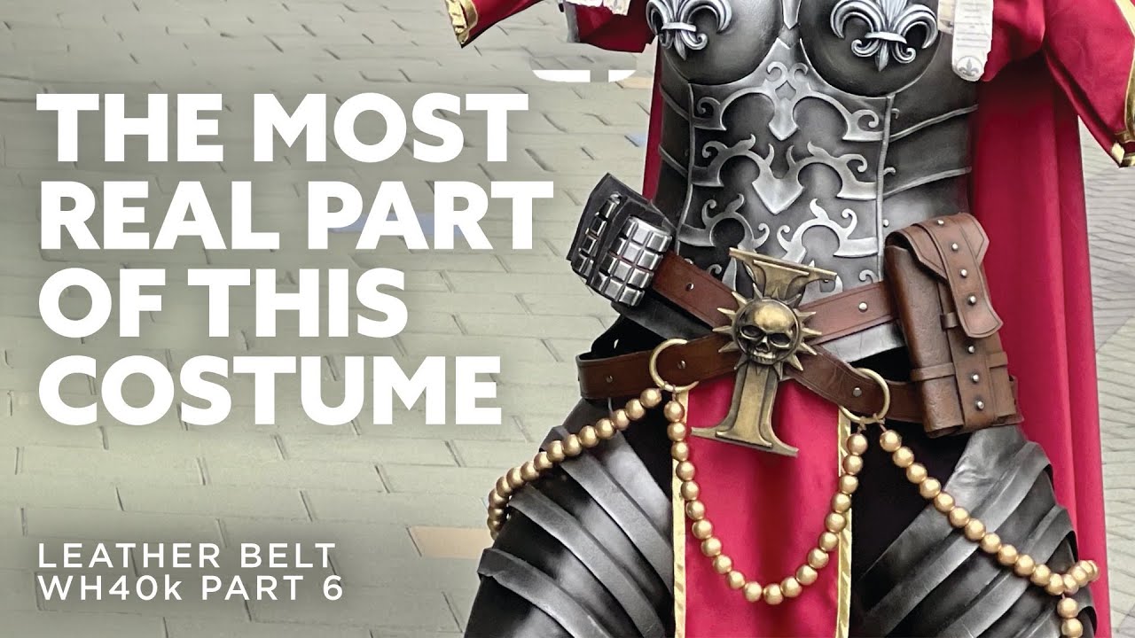 Making A Real Leather Belt For Cosplay