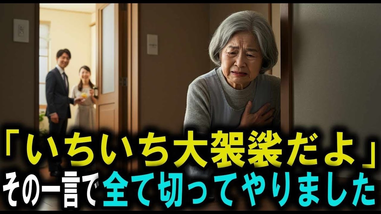 「お母さん、大げさだよ」と命を軽く見た息子夫婦。その日から、援助も家も“なかったこと”にしました。。