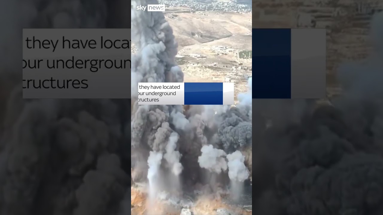 Moment IDF blow 'Hezbollah tunnels&rsquo; with explosives