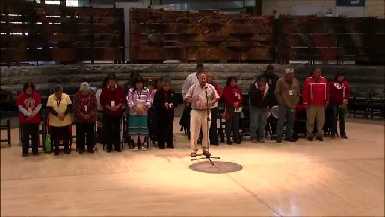 Muscogee Creek Festival - 5 Creek Hymnal Singing