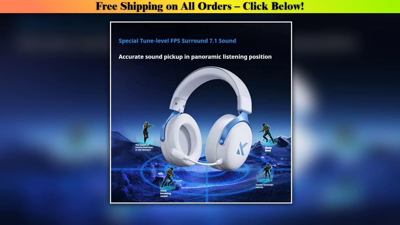 MCHOSE V9 pro Wireless Bluetooth Headset with Three Mode Microphone Noise Reduction Dynamic Sound