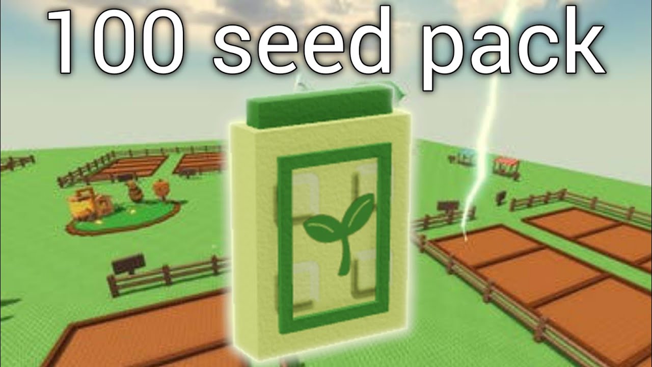 I open 100 seed pack new update i open 0.5 chances seed insane 😱! 