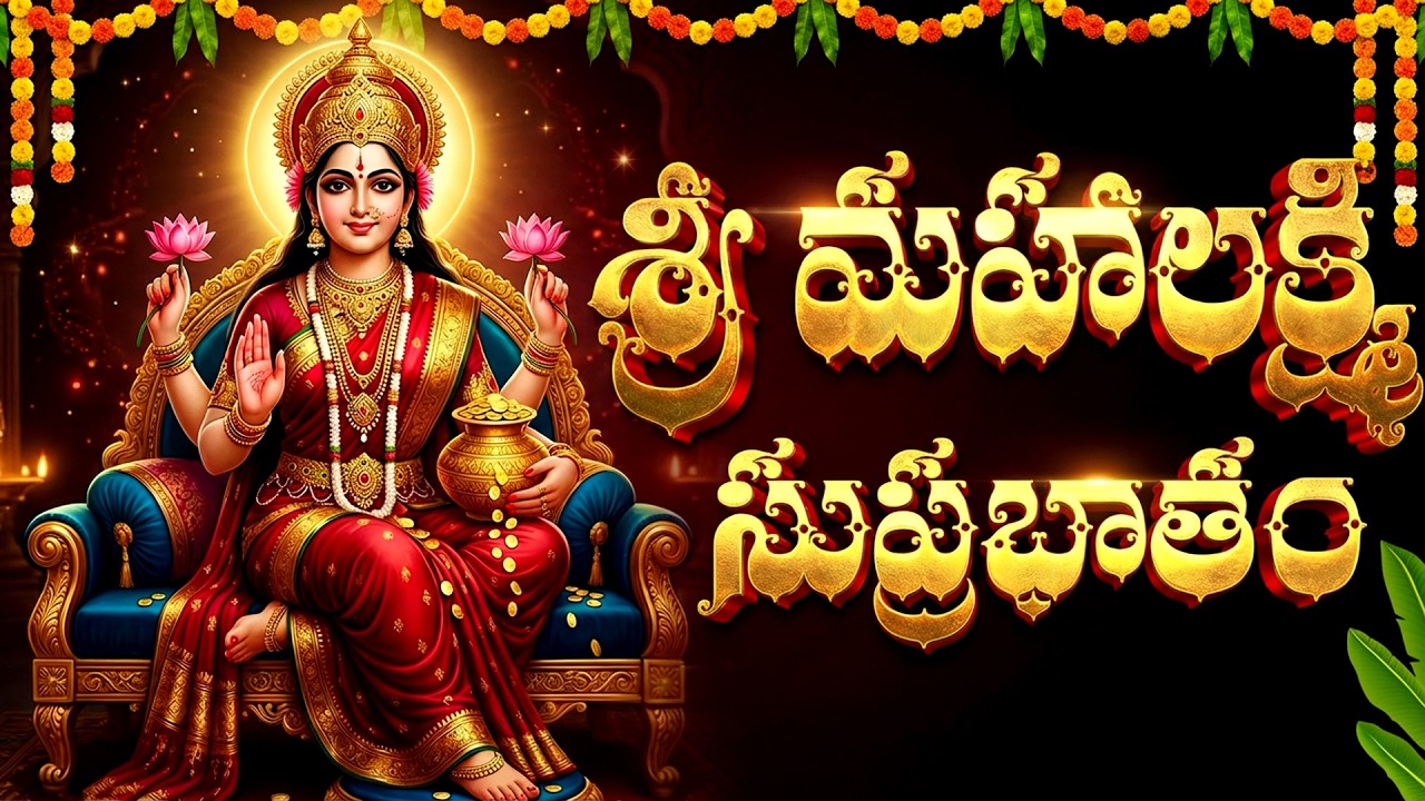 శ్రీ మహాలక్ష్మి సుప్రభాతం వింటే అఖండ ధనలాభం పొందుతారు | Sri Mahalakshmi Suprabhatham Telugu