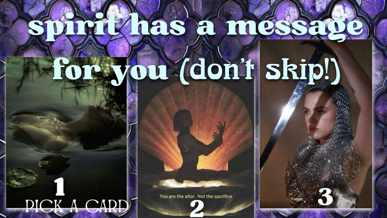 URGENT MESSAGE FROM SPIRIT🚀✨WHAT YOU NEED TO KNOW RN!🔮 PICK A CARD! Tarot Reading ⚘ Timeless Reading