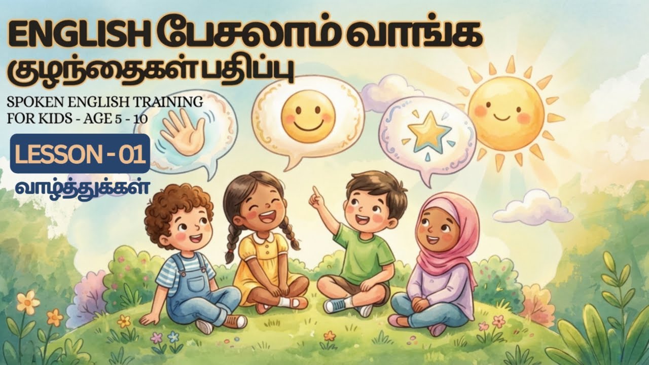 ENGLISH பேசலாம் வாங்க குழந்தைகள் பதிப்பு - Lesson - 01