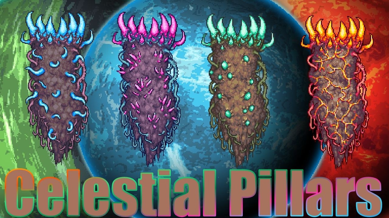 Celestial Pillars Boss Fight | Master Mode | - Terraria