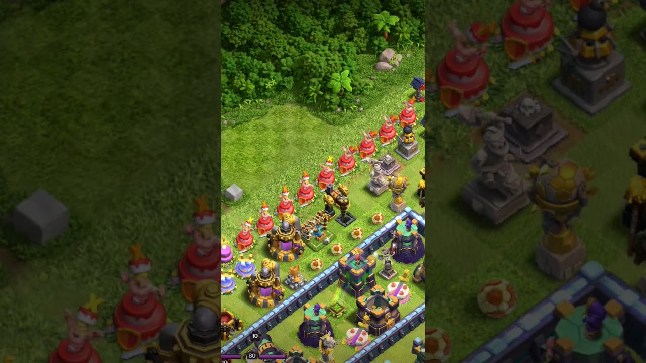 Clash of clans 10th anniversary cake funny satisfying #music #song #love #clashofclans #cake