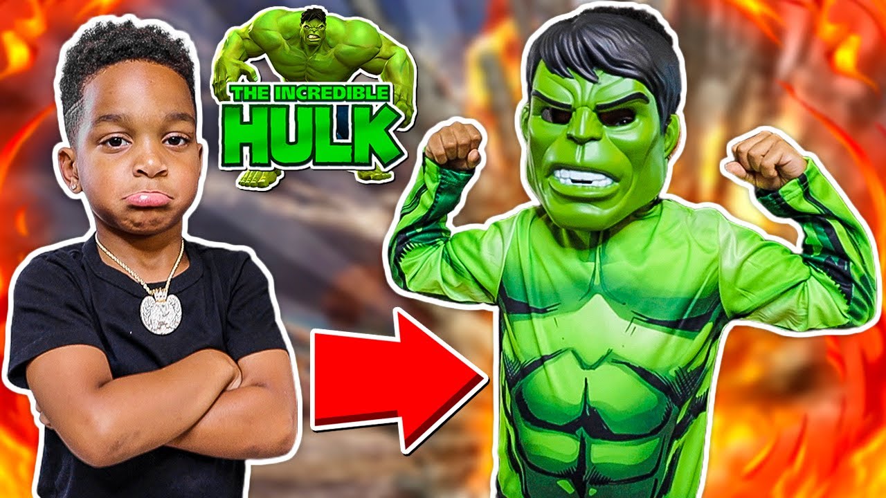 DJ's Clubhouse Transforms Into Incredible Hulk | The Prince Family Clubhouse