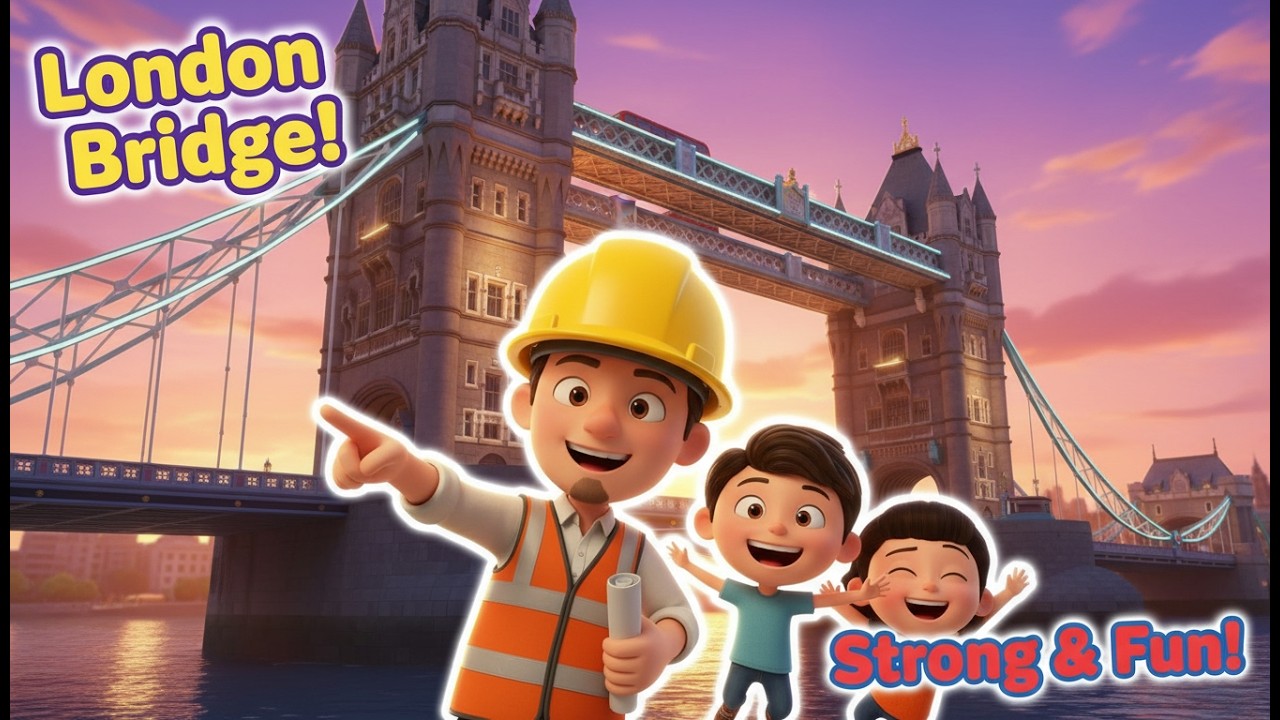 London Bridge Is Falling Down + MORE Fun Nursery Rhymes! | TIKI FUN KIDS