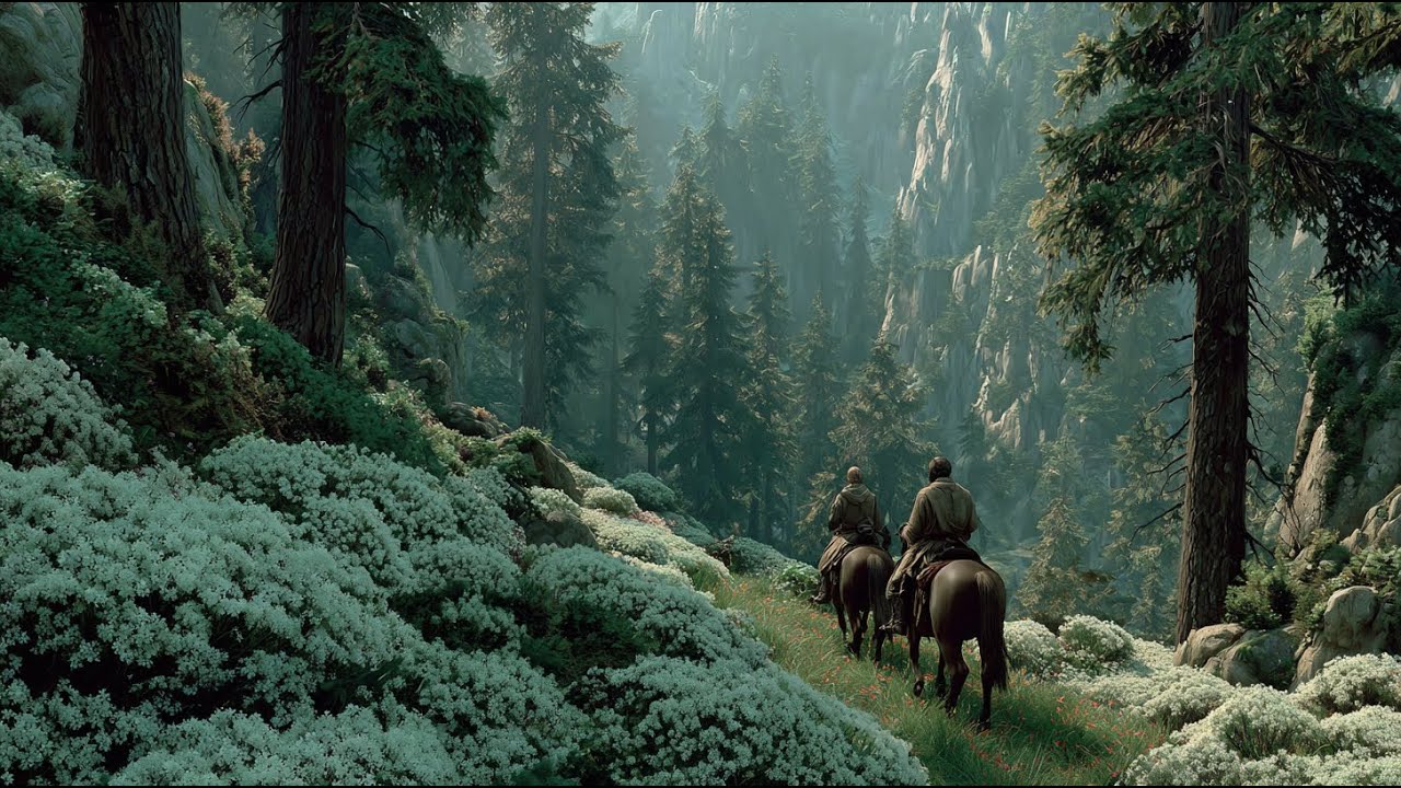 The Blooming Mountain Passage | Medieval Fantasy Music & Animated Ambience