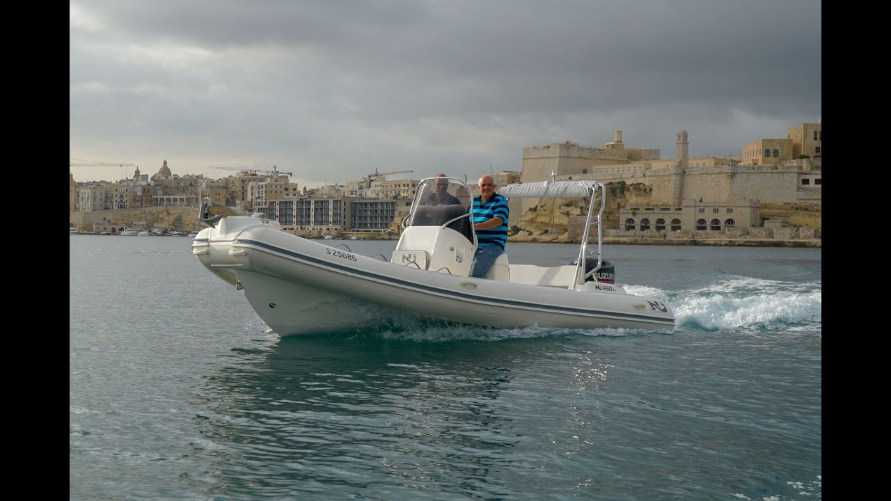 Nuova Jolly NJ650XL powered by 150hp Suzuki outboard sea trial.