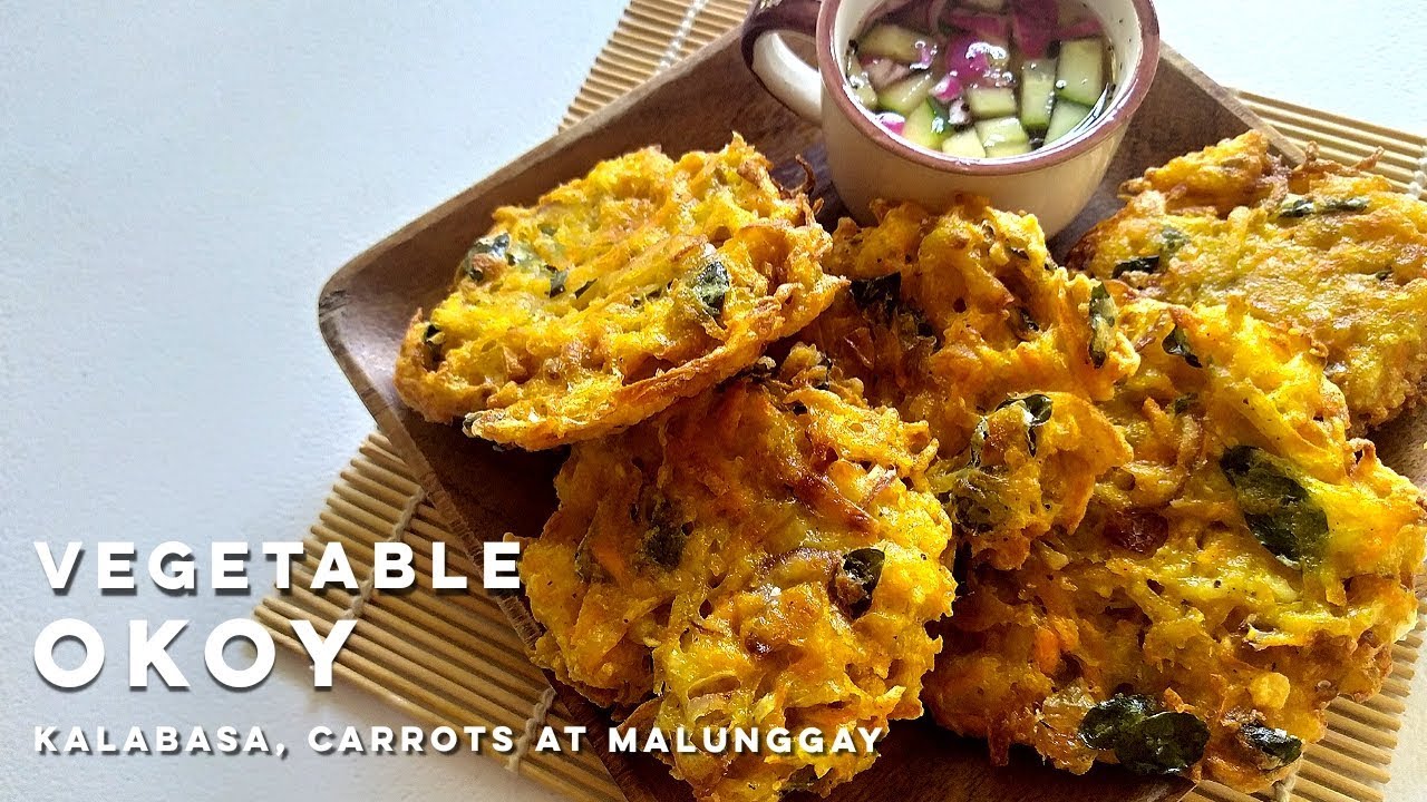 Vegetable Okoy / Ukoy Recipe (Kalabasa, Carrots and Malunggay)