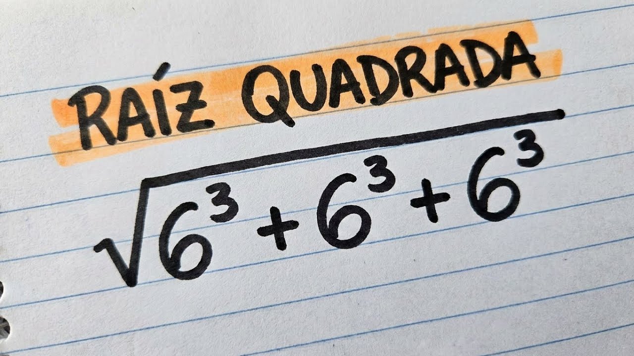 Sabe Resolver essa Raiz Quadrada?
