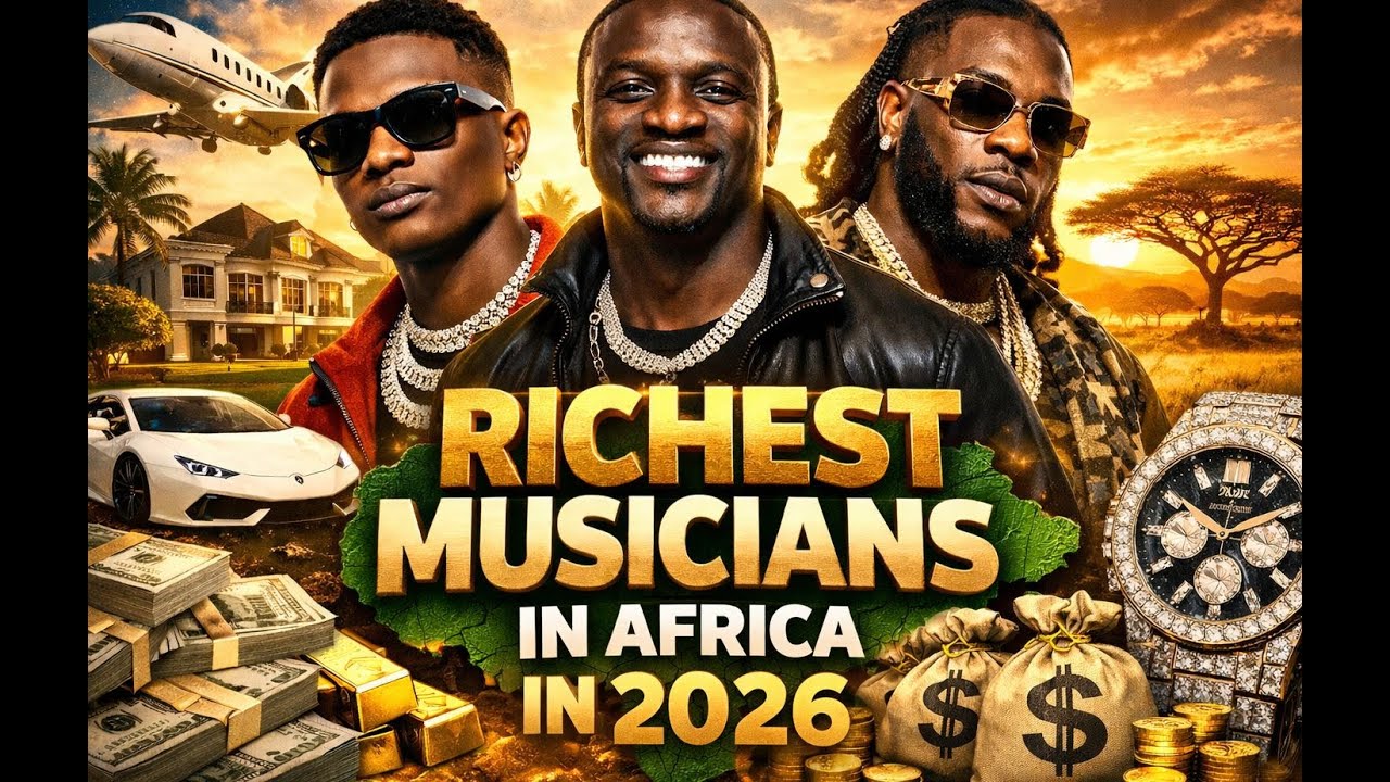 Top 10 Richest male musicians in Africa (2026)
