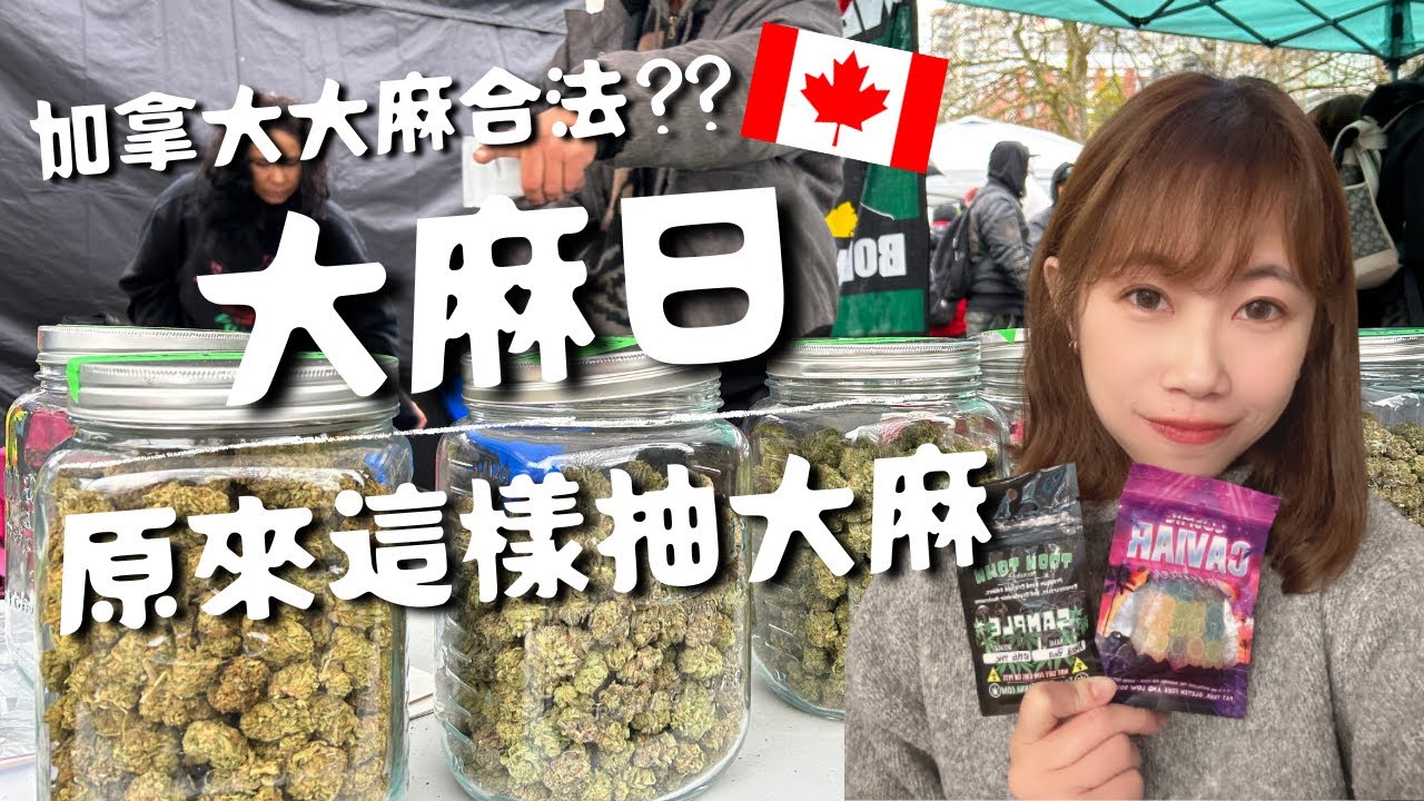 真香？國外大麻合法？加拿大【大麻日】原來是這樣抽大麻🚬
