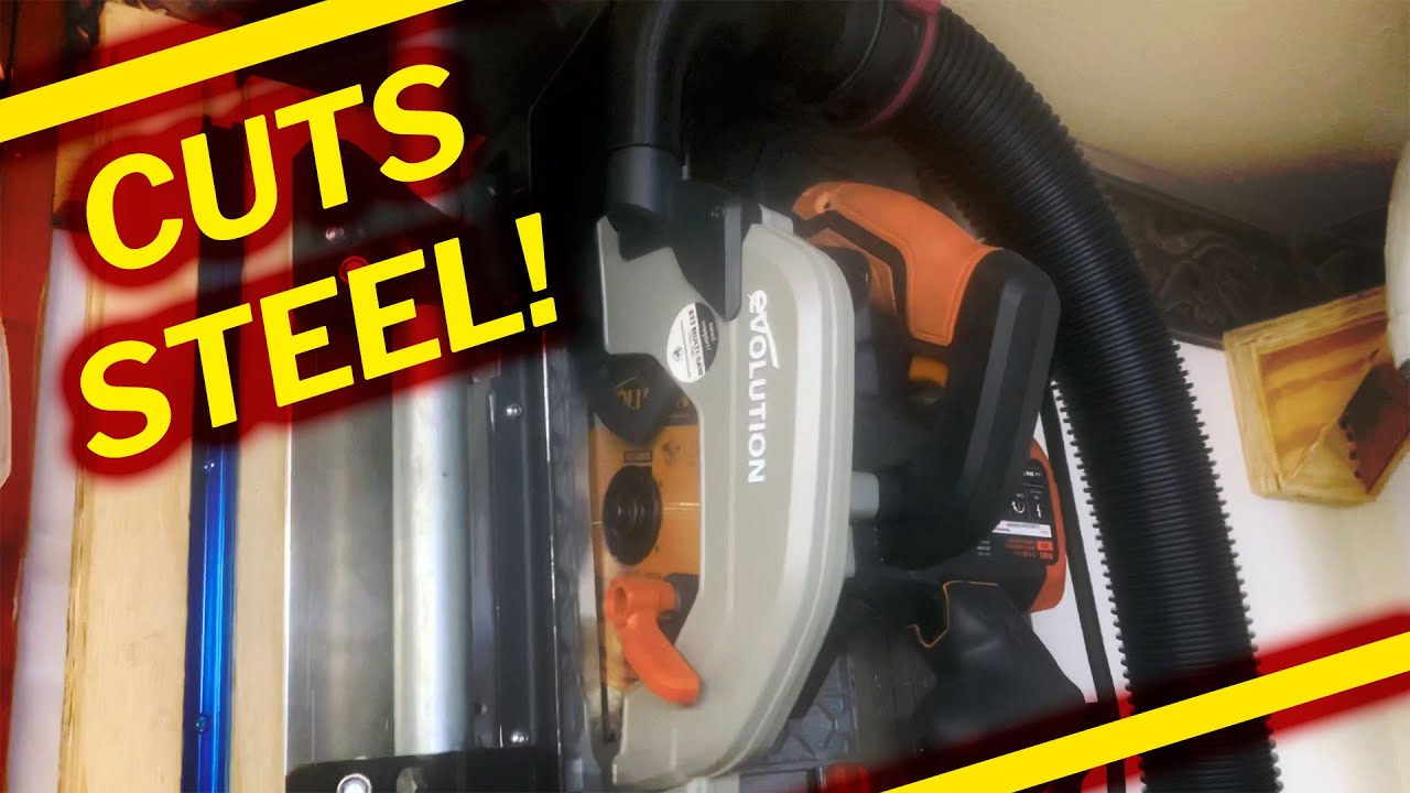 Wall-mounted Panel Saw - custom sliding rig - cuts steel, just about anything