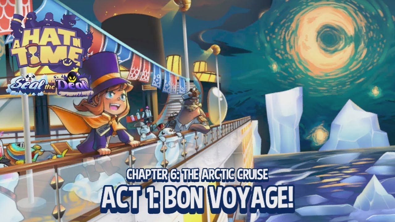 A hat in Time Playthrough Post game part 1 DLC The Arctic Cruise acts 1 and 2
