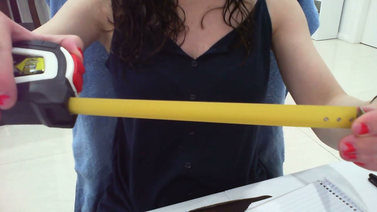 ASMR tape measure - taking measurements and writing them down