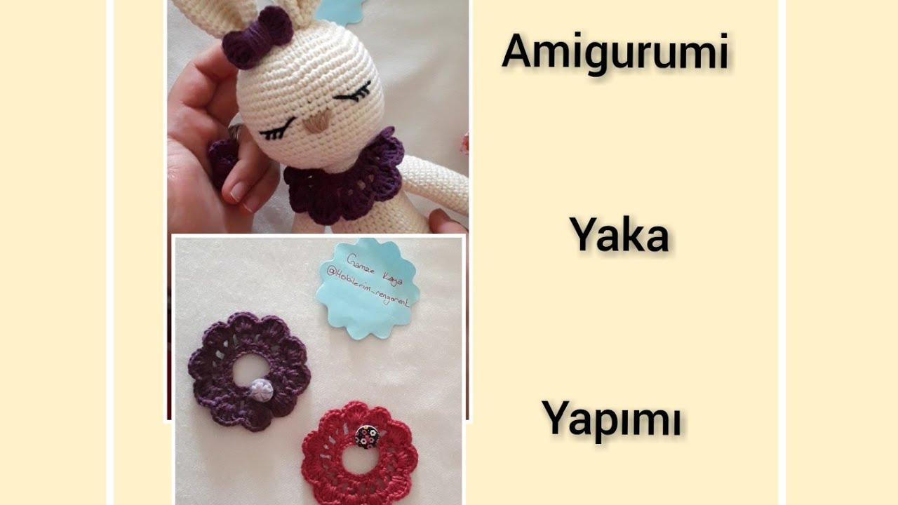 Amigurumi/Amigurumi yaka yapımı/ Amigurumi yaka tarifi/ Yaka yapımı/ Amigurumi yaka