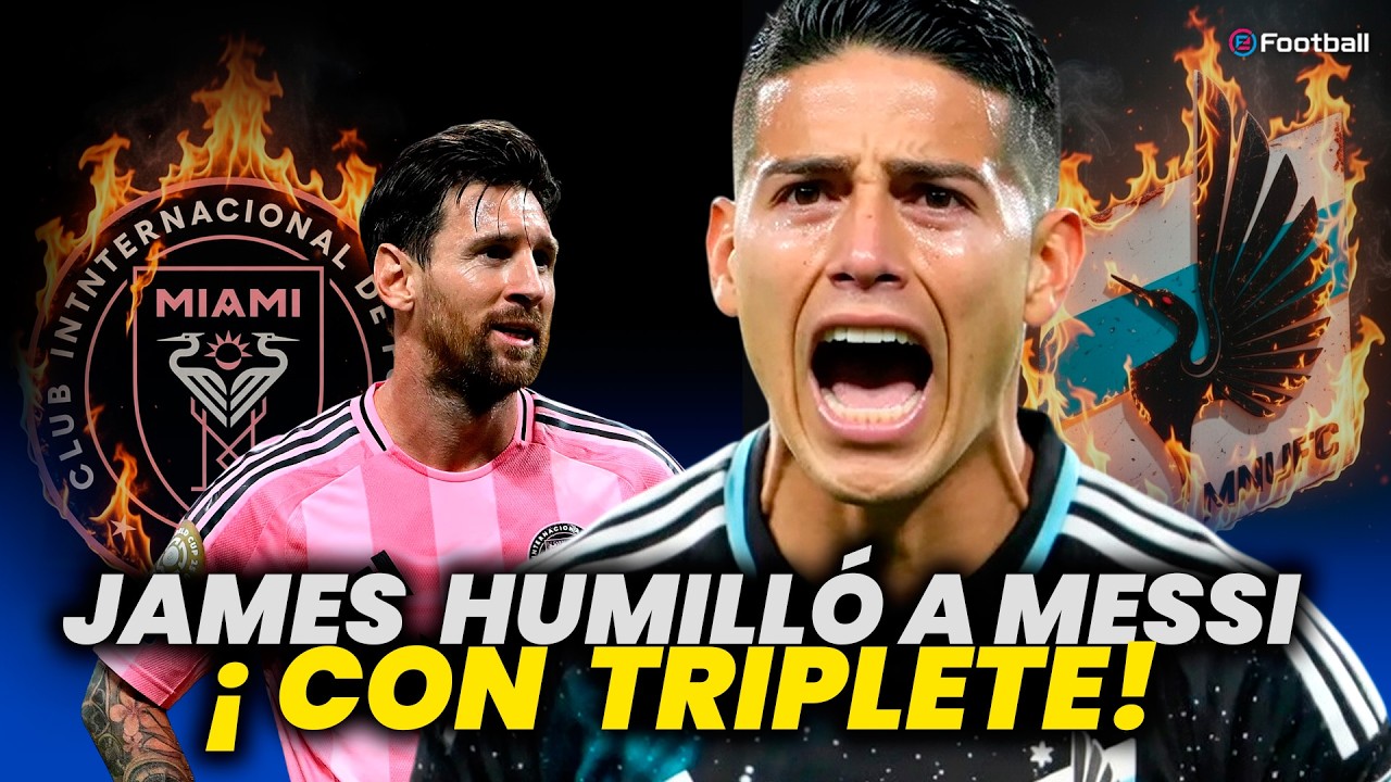 Partido de vuelta MINNESOTA goleó a INTER MIAMI con TRIPLETE de JAMES RODRÍGUEZ