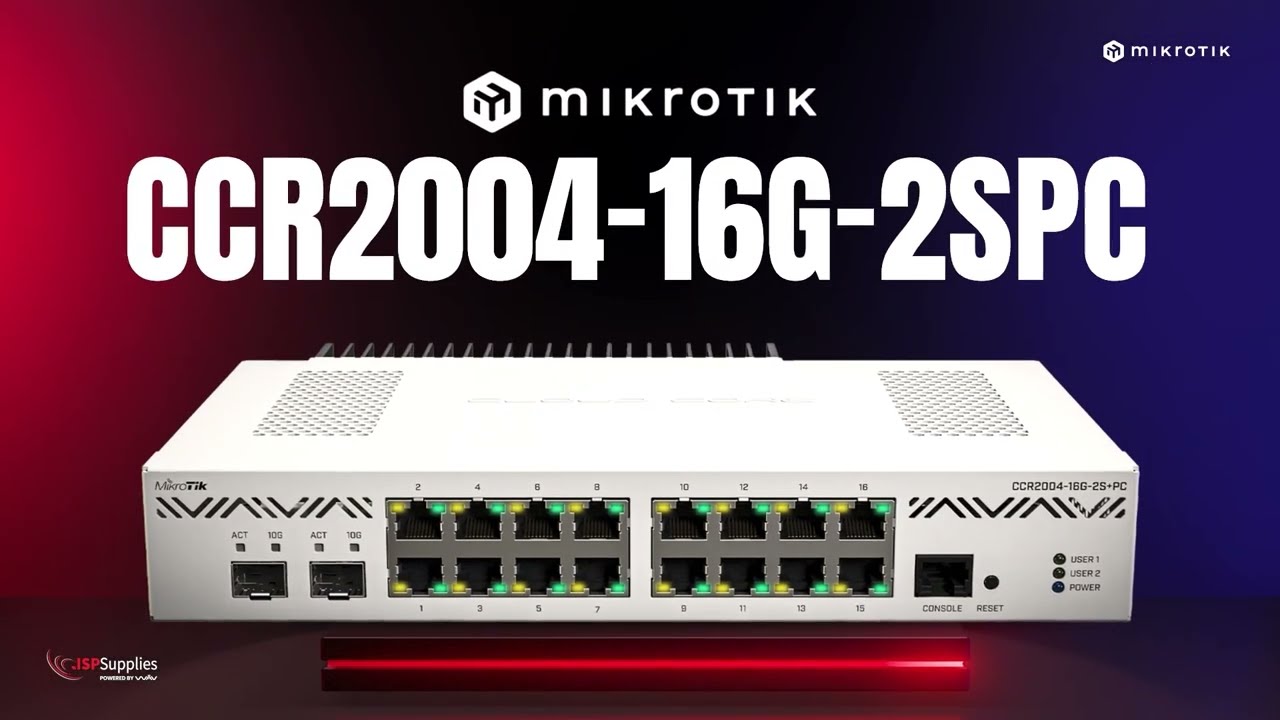 MikroTik CCR2004-16G-2S+PC