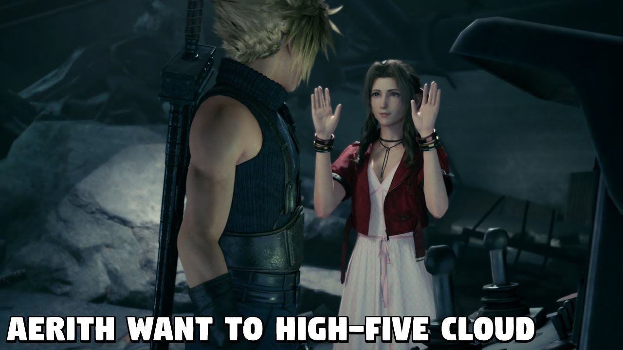 Final Fantasy 7 REMAKE &mdash; Айрис хочет дать пять Клауду