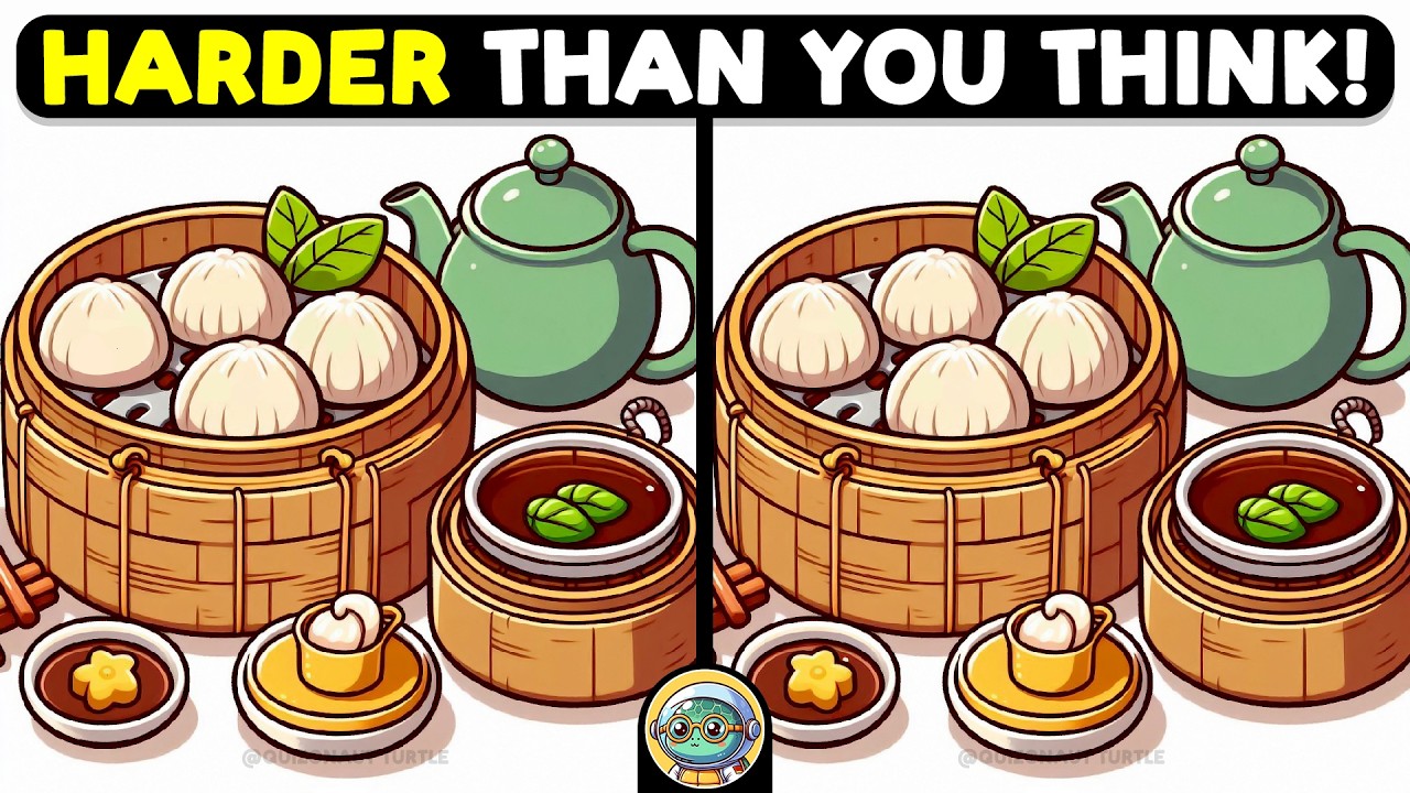 🐢🧩 Spot The Difference | Test Your Detective Skills 🧩🐢 | Quizonaut Turtle