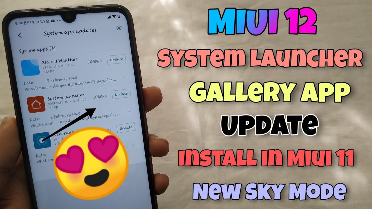 MIUI 12 Gallery & System Launcher Update Install In MIUI 11 | New Sky Mode More Feature
