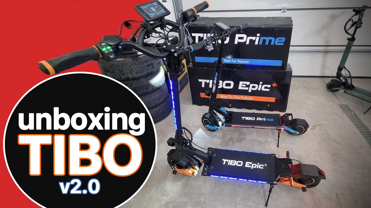 TIBO v2.0 - rozpakowuję i skręcam nowe hulajnogi elektryczne Epic+ i Prime z akumulatorami LG