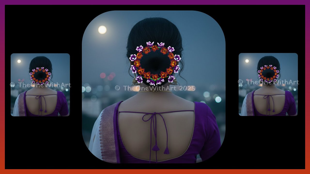 केसाला माळण्यासाठी मोत्याचा गजरा / Beaded Hair Accessories