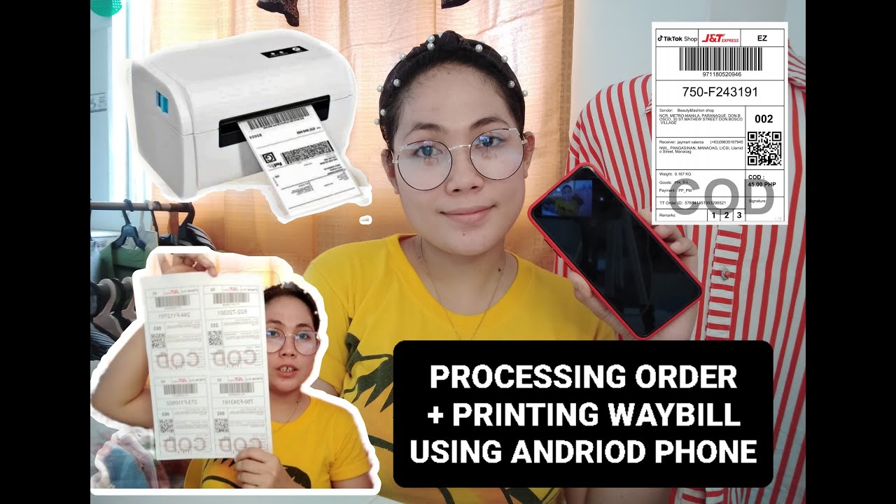 paano mag arrange at print waybill sa tiktokshop using mobile phone /tiktok seller guide