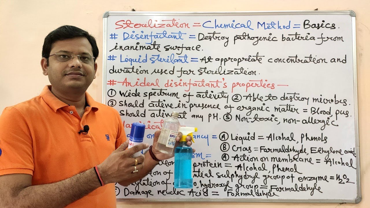 Microbiology 71= Sterilization (Part- 10)= Chemical Method of Sterilization | Chemical Sterilization