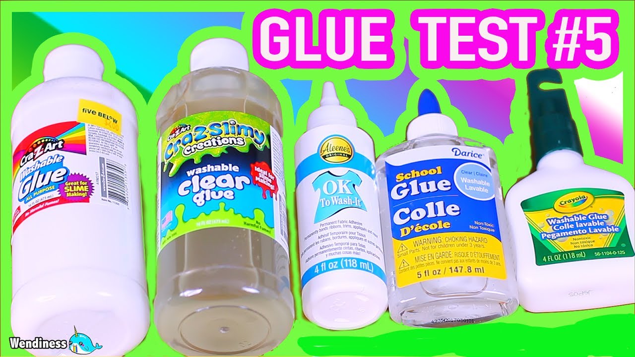 Glue Test for Slime #5  - Washable Glue Tested