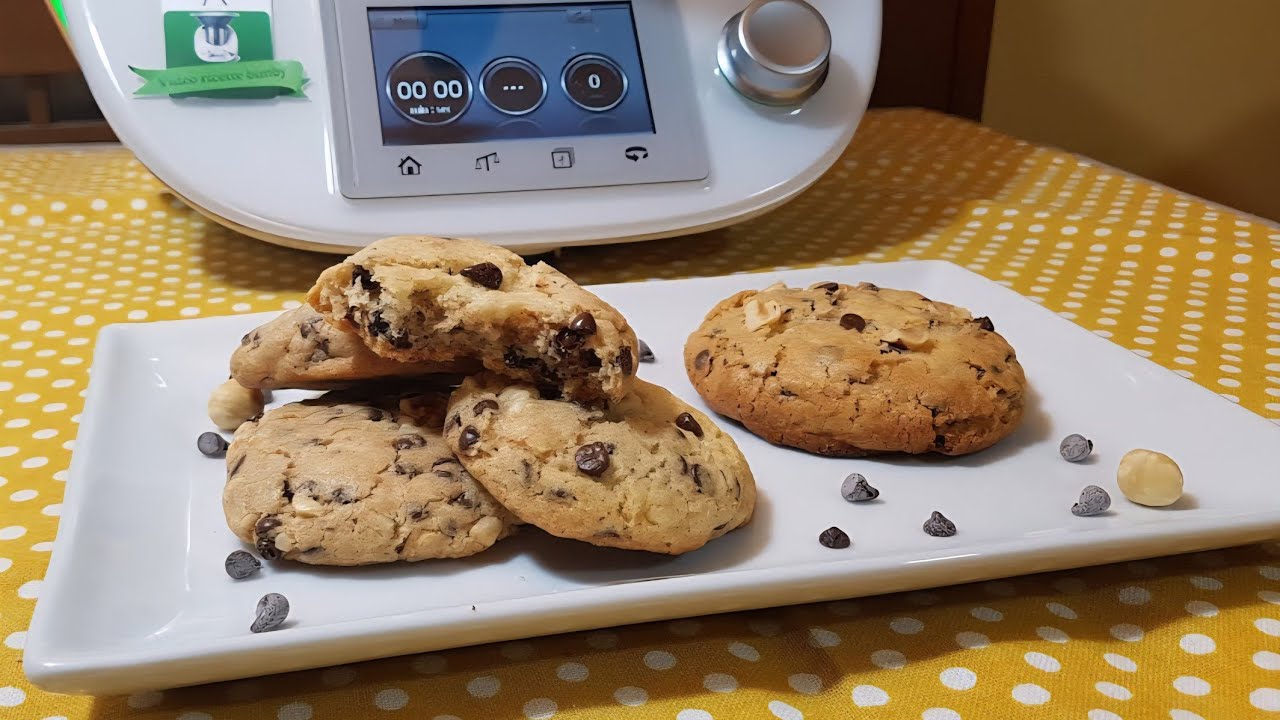 Biscotti cookies con gocce di cioccolato per bimby TM7 TM6 TM5 TM31