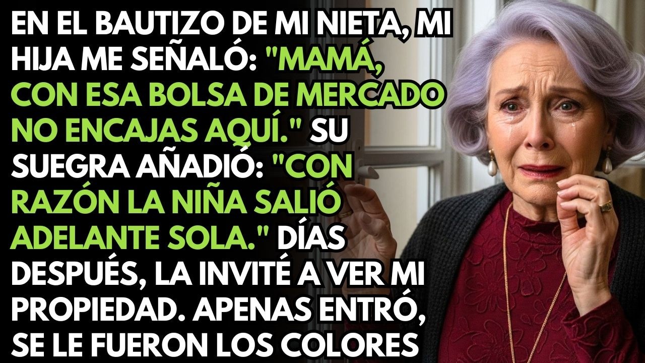 Mi hija me señaló en su fiesta Mamá, con esa bolsa no encajas aquí. Hasta que su suegra vio de...
