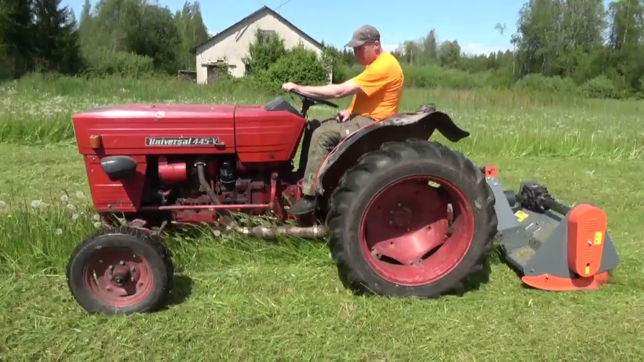 UTB Universal 445-V (1985) + Agri Implement EF175