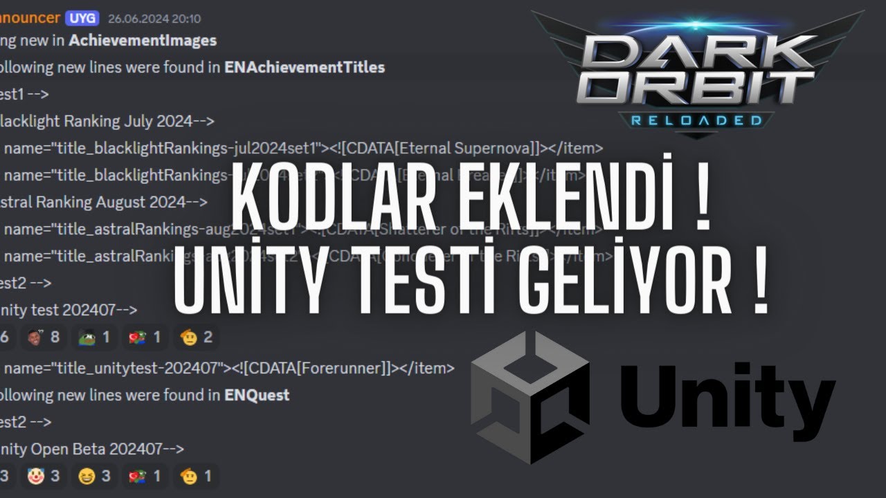 DARKORBİT UNİTY TESTLERİ BAŞLIYOR ! YAKINDA OYUN SİSTEMİ DEĞİŞEBİLİR !