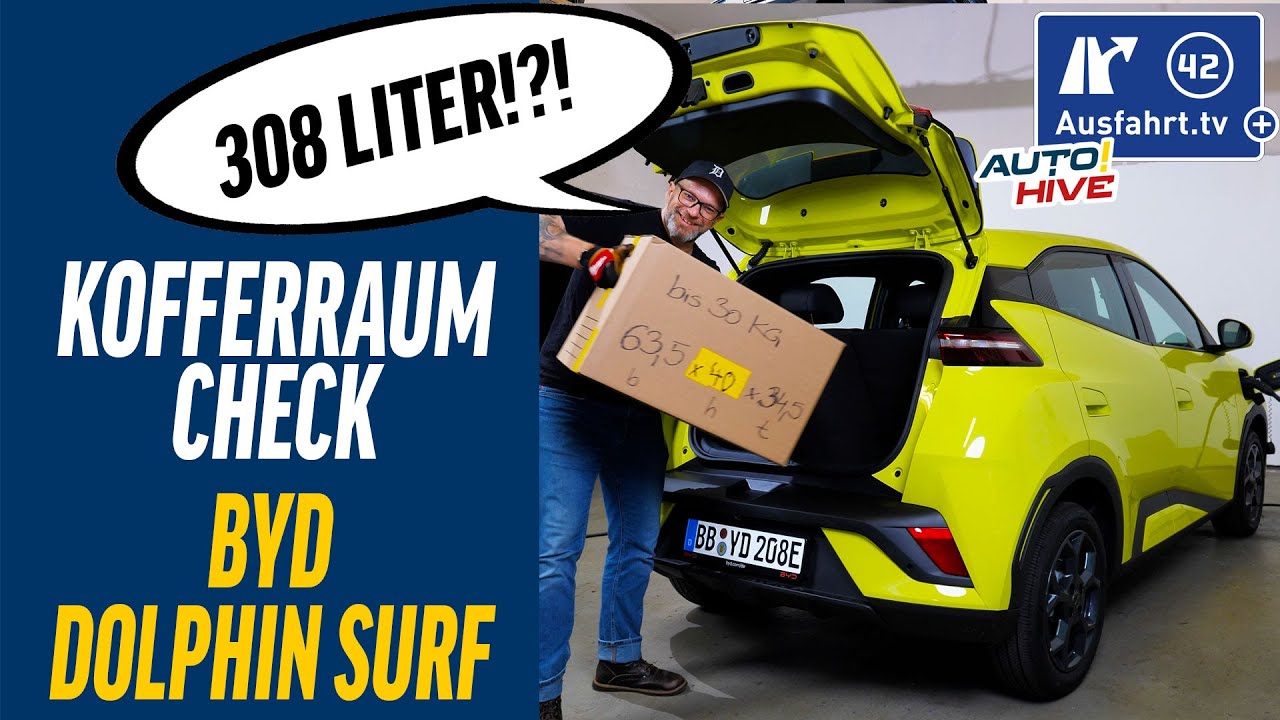 Kofferraum-Check: BYD Dolphin Surf - was passt in den Kofferraum? Fahrrad? Leiter? Koffer? Taschen?